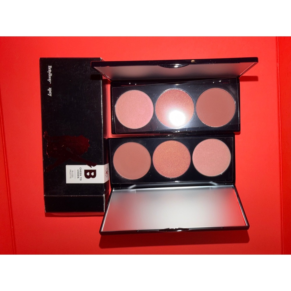 Betty Boop x Ipsy Blush Palette Cheek to Cheek 3-Pan Shimmer Face 2 set